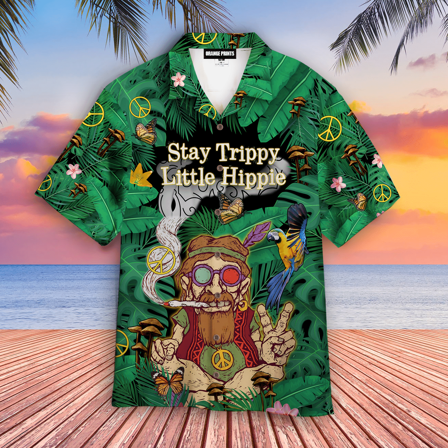 Stay Trippy Little Hippie Hawaiian Shirt