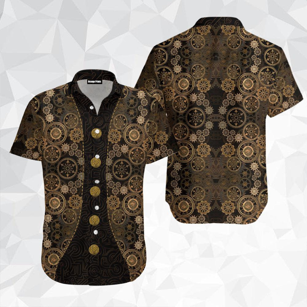 Steampunk Mechanic Hawaiian Shirt