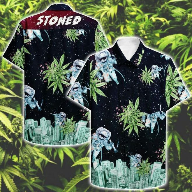 Stoned Astronaut Hawaiian Shirt