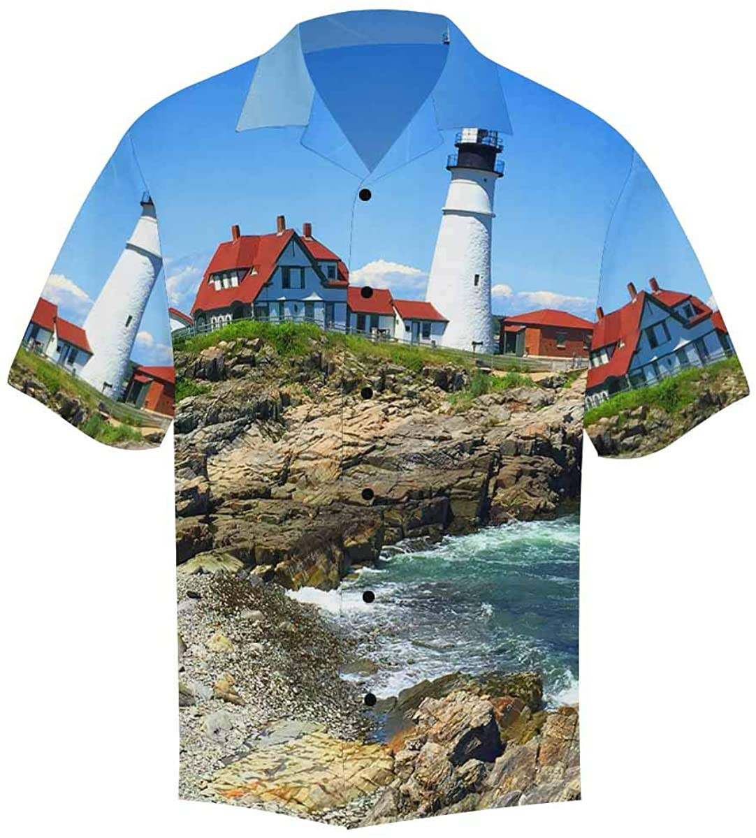 Stormy Sky Lighthouse Hawaiian Shirt