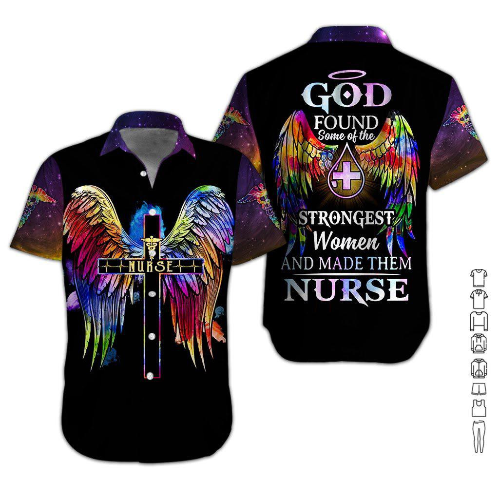 Strongest Women And Made Them Nurse Hawaiian Shirt