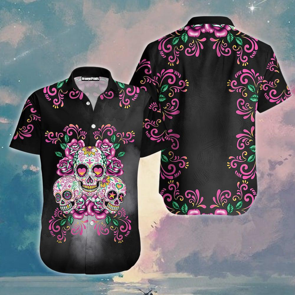 Sugar Skull Hawaiian Shirt