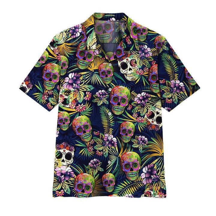 Sugar Skull Hawaiian Shirt