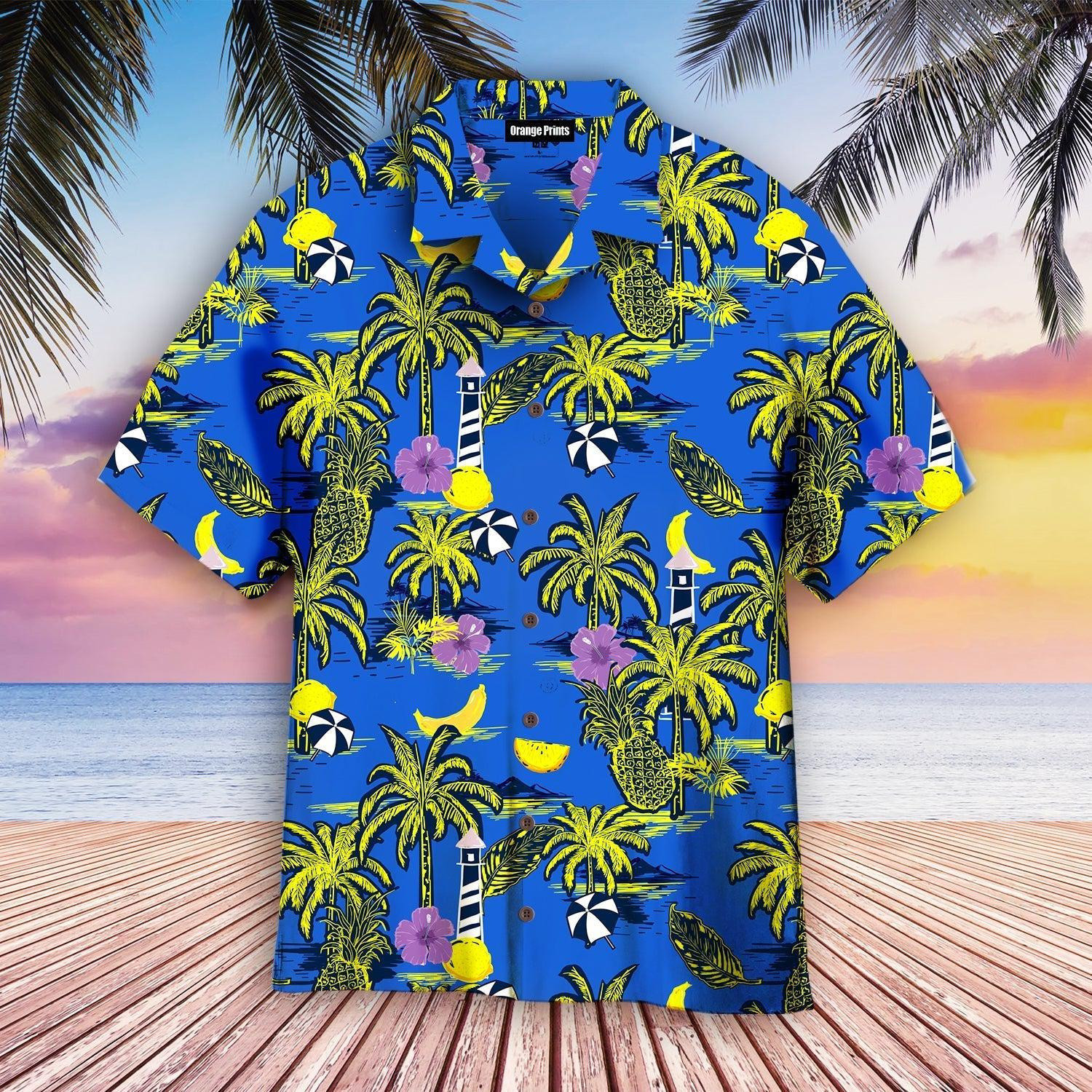 Summer Bright Island Hawaiian Shirt