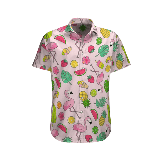 Summer Flamingo Hawaiian Shirt