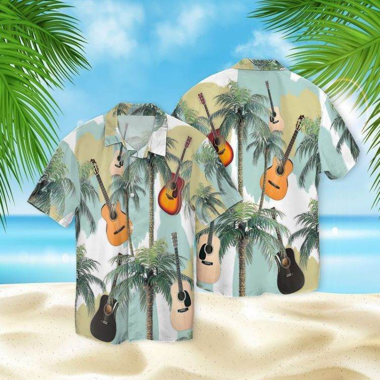 Summer With Guitar Hawaiian Shirt