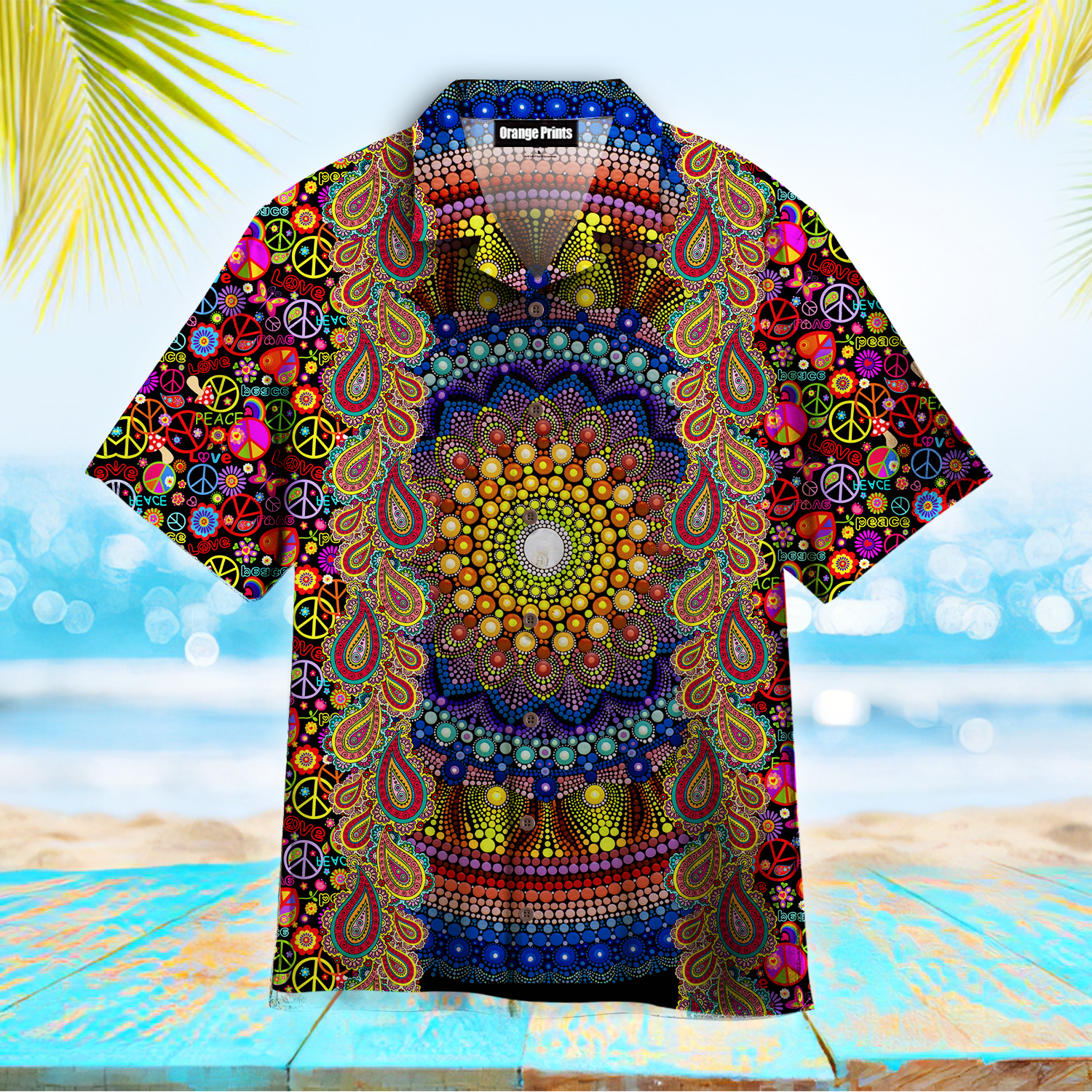 Sunflower Hippie Hawaiian Shirt