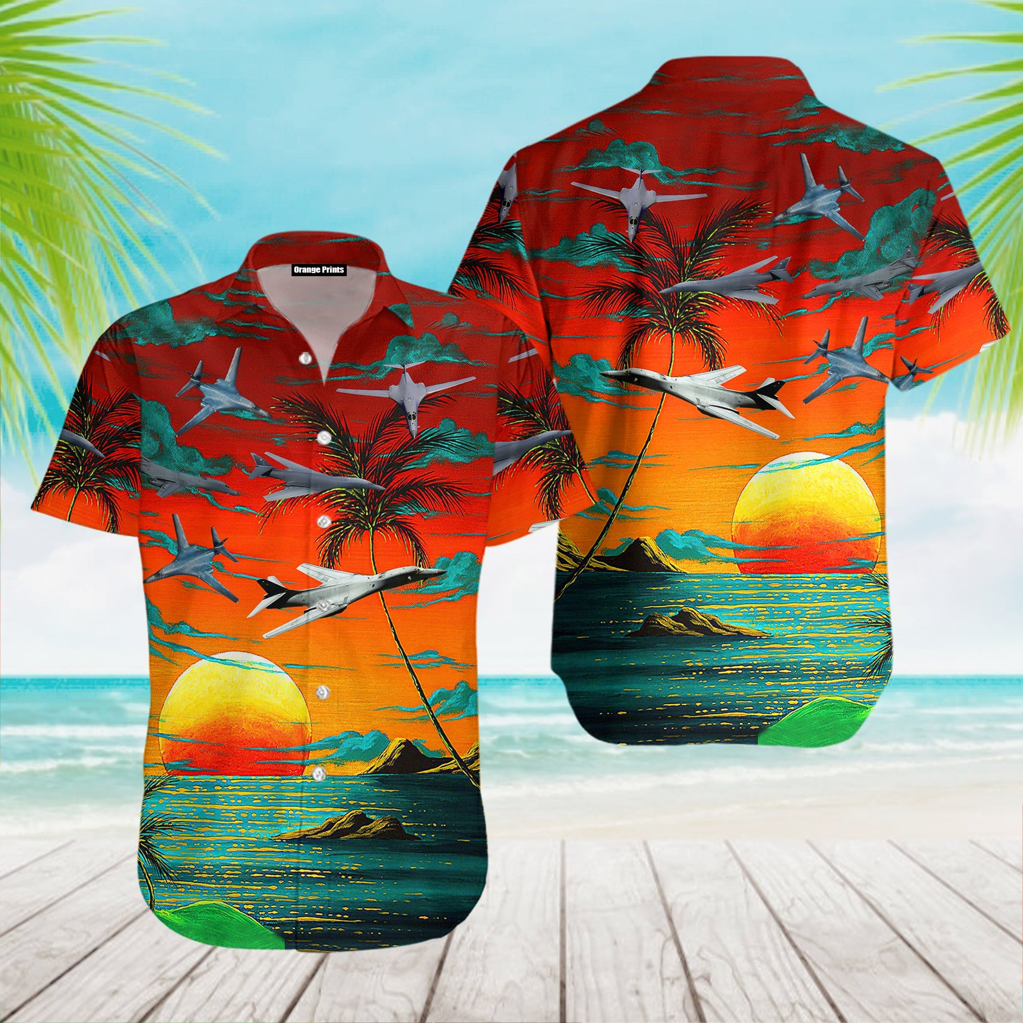 Sunset Tropical Hawaiian Shirt