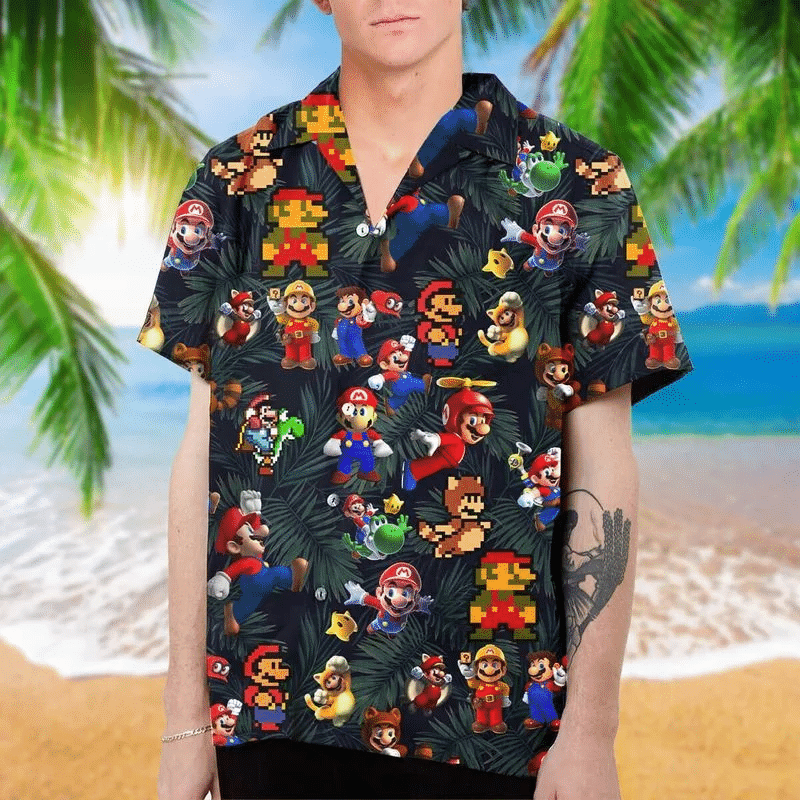 Super Mario Hawaiian Shirt
