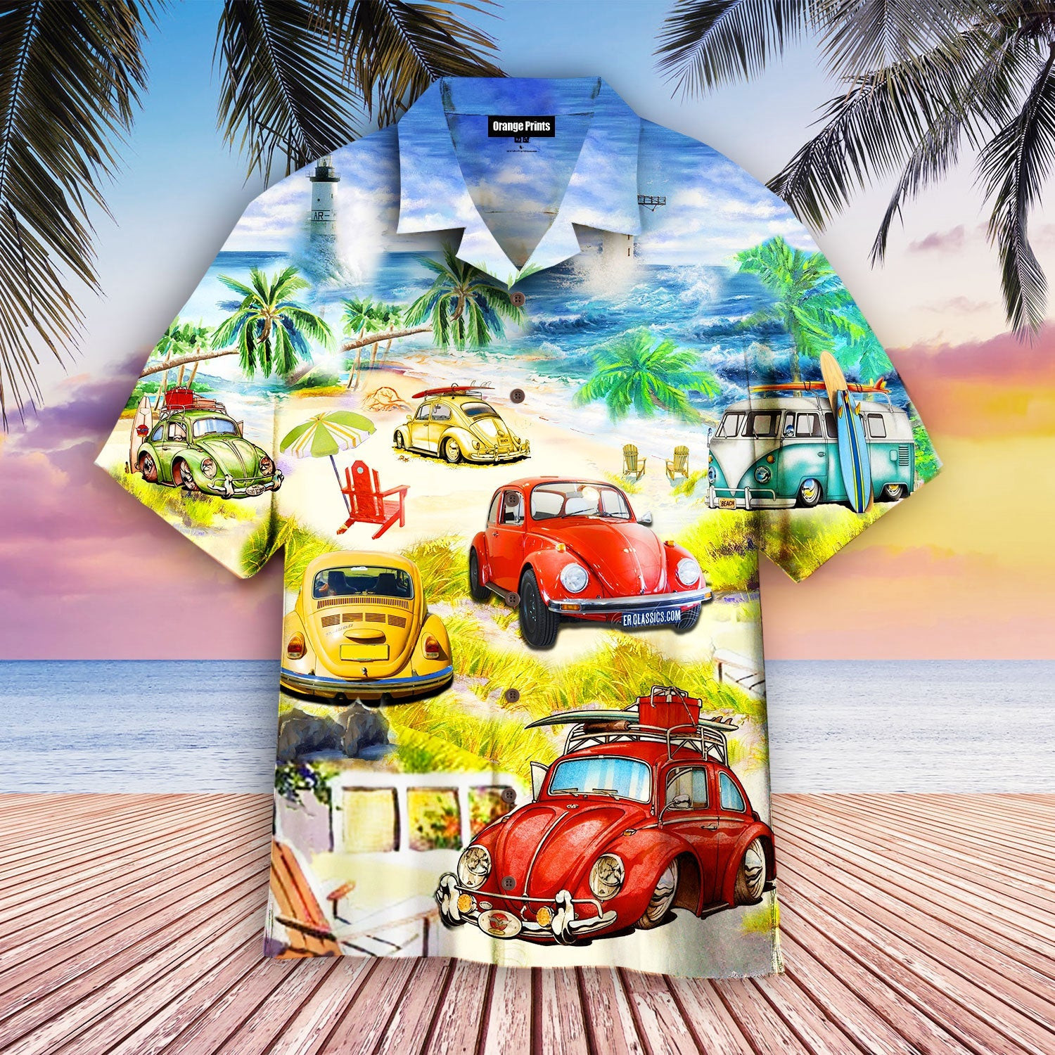 Surf Car Hawaiian Shirt