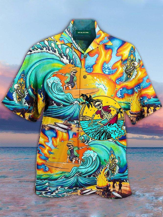 Surfing Hawaiian Shirt