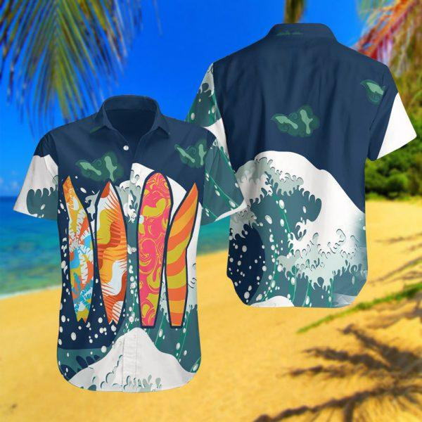 Surfing Hawaiian Shirt