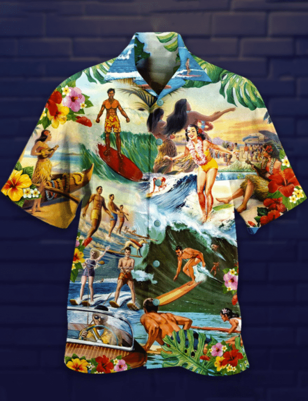 Surfing Hawaiian Shirt