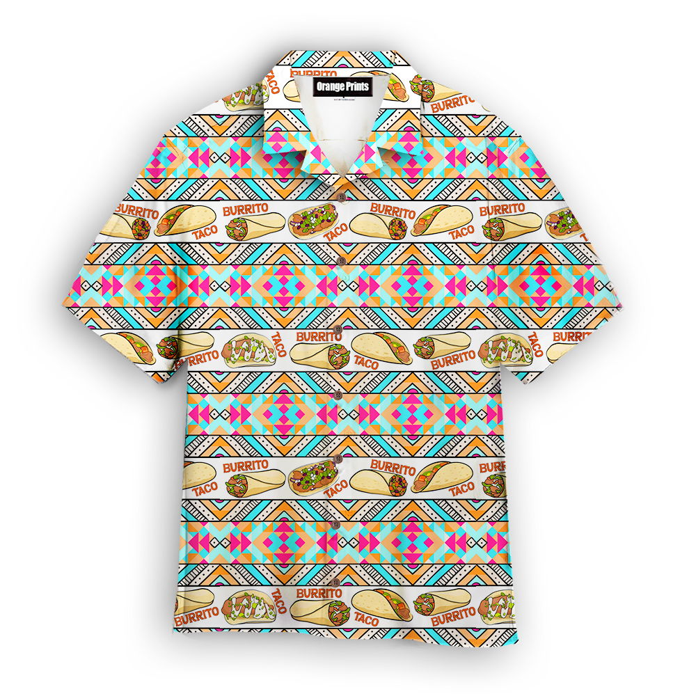 Taco And Burrito Mexican Hawaiian Shirt