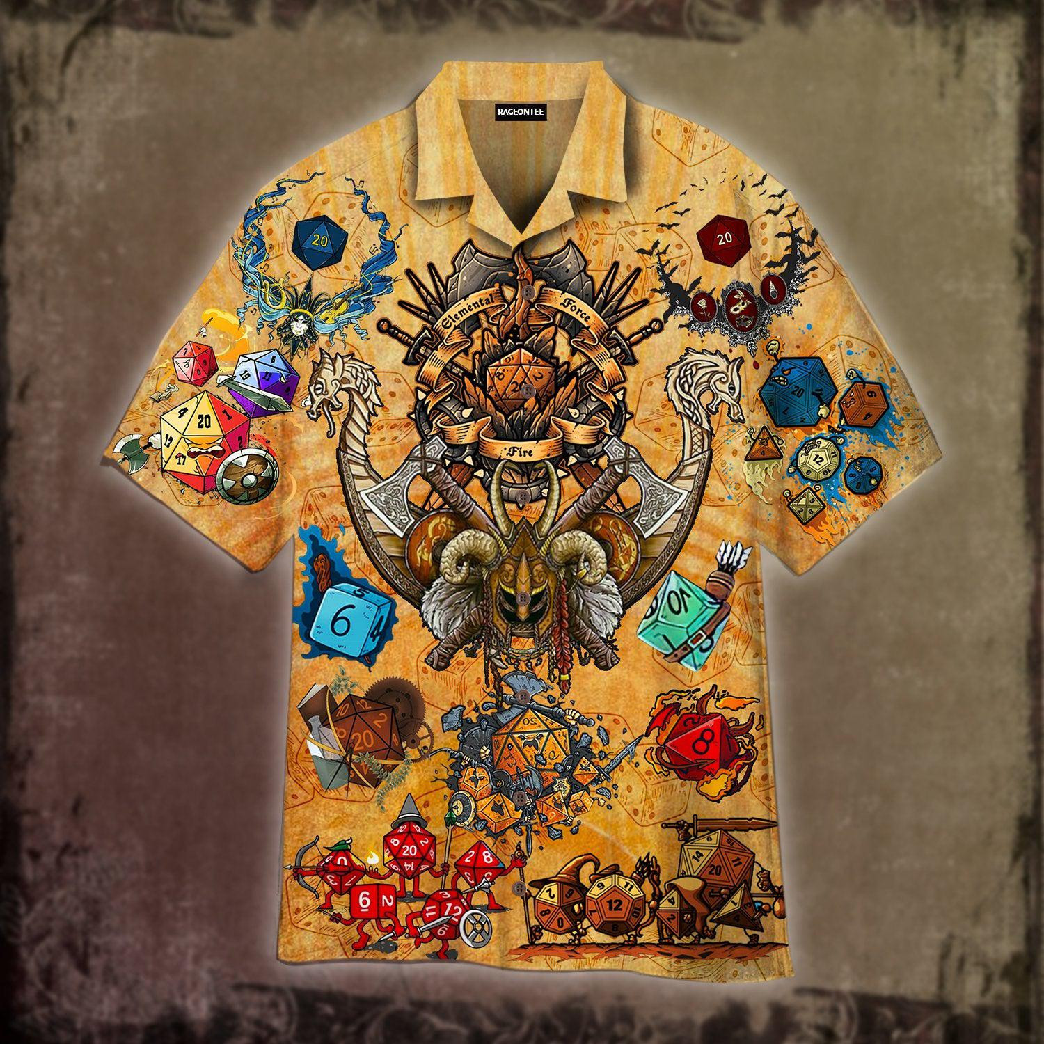Take A Chance And Roll The Dice DnD Hawaiian Shirt