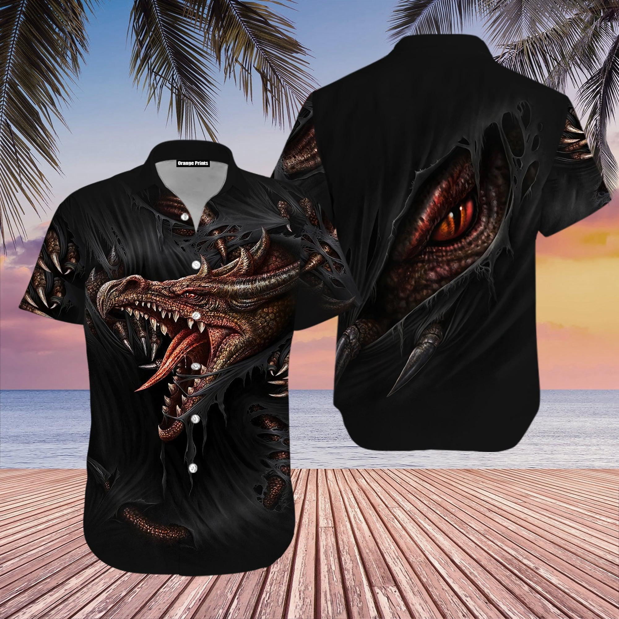 Tattoo And Dungeon Dragon Hawaiian Shirt