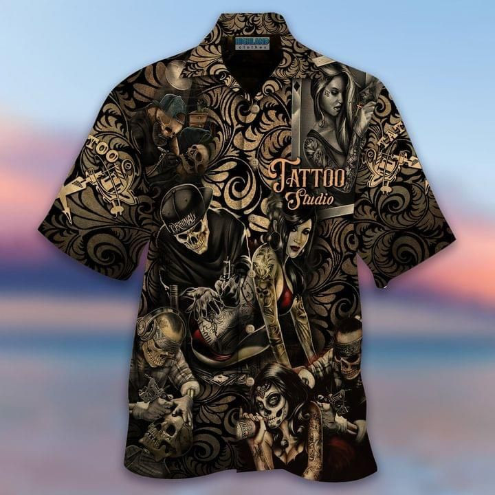 Tattoos Studio Hawaiian Shirt