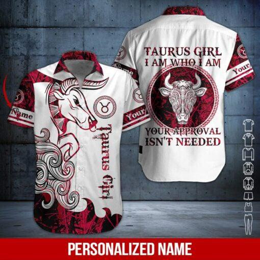 Taurus Girl Personalized Hawaiian Shirt