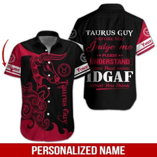 Taurus Guy Personalized Hawaiian Shirt