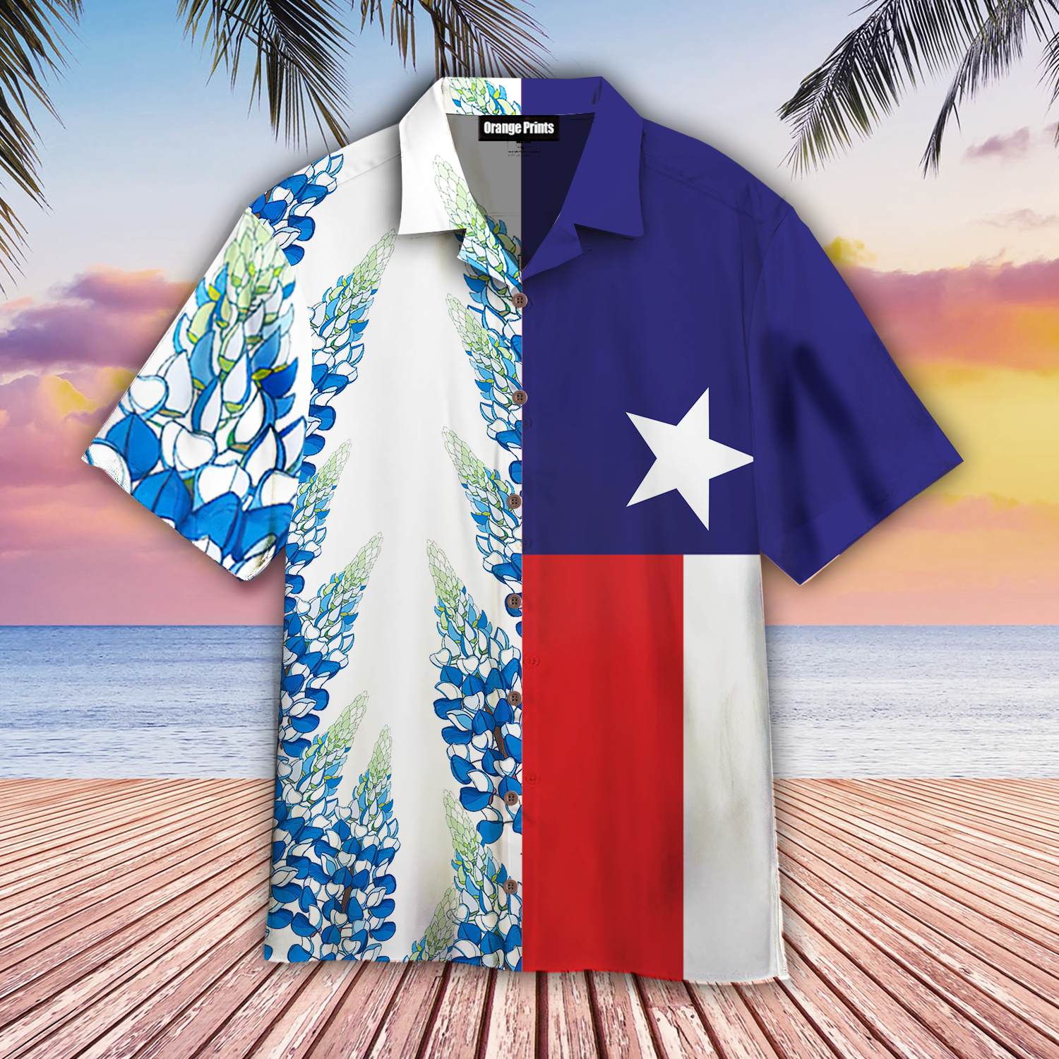 Texas Bluebonnets Hawaiian Shirt