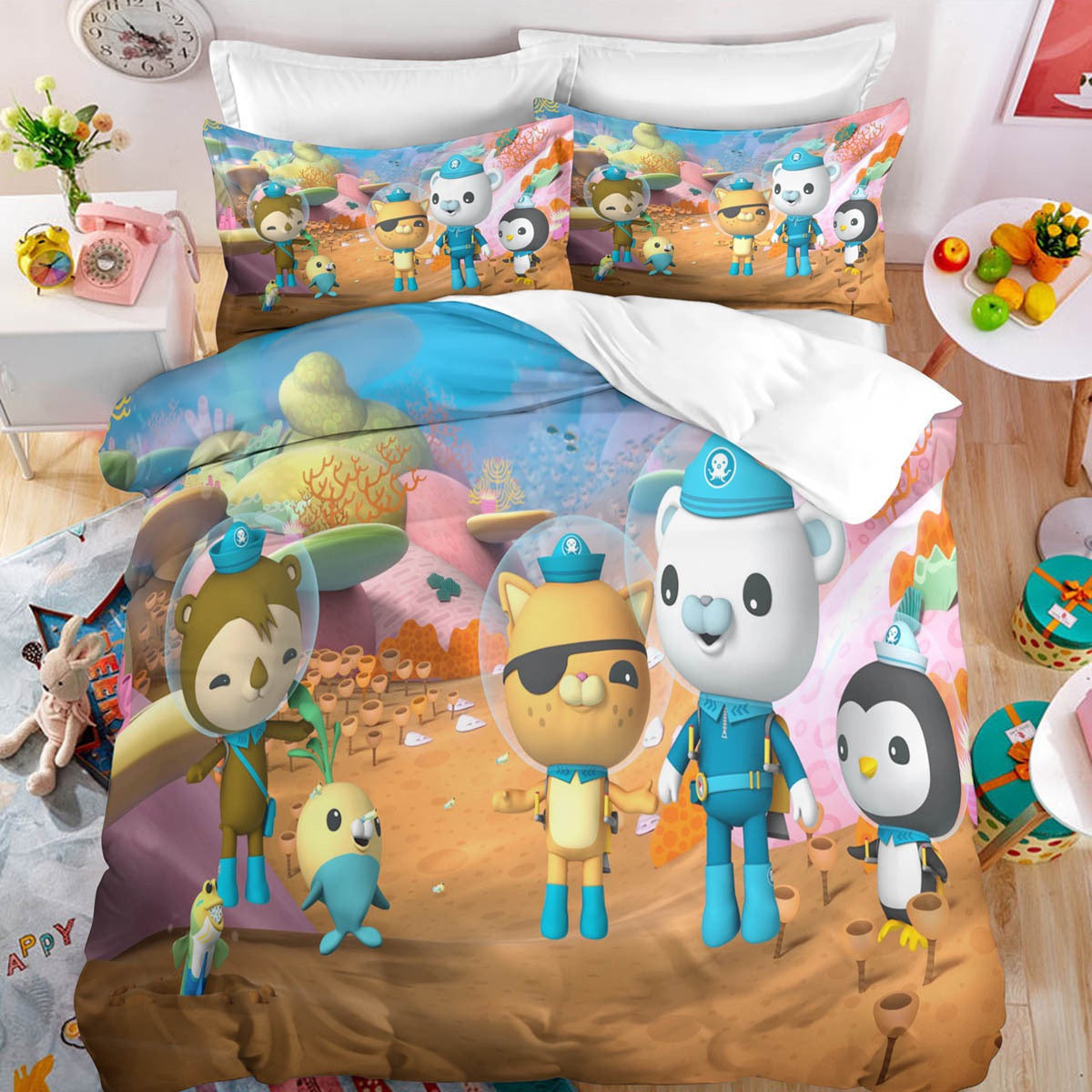 The Octonauts Barnacles #2 Duvet Cover Quilt Cover Pillowcase Bedding Set Bed Linen Home Decor