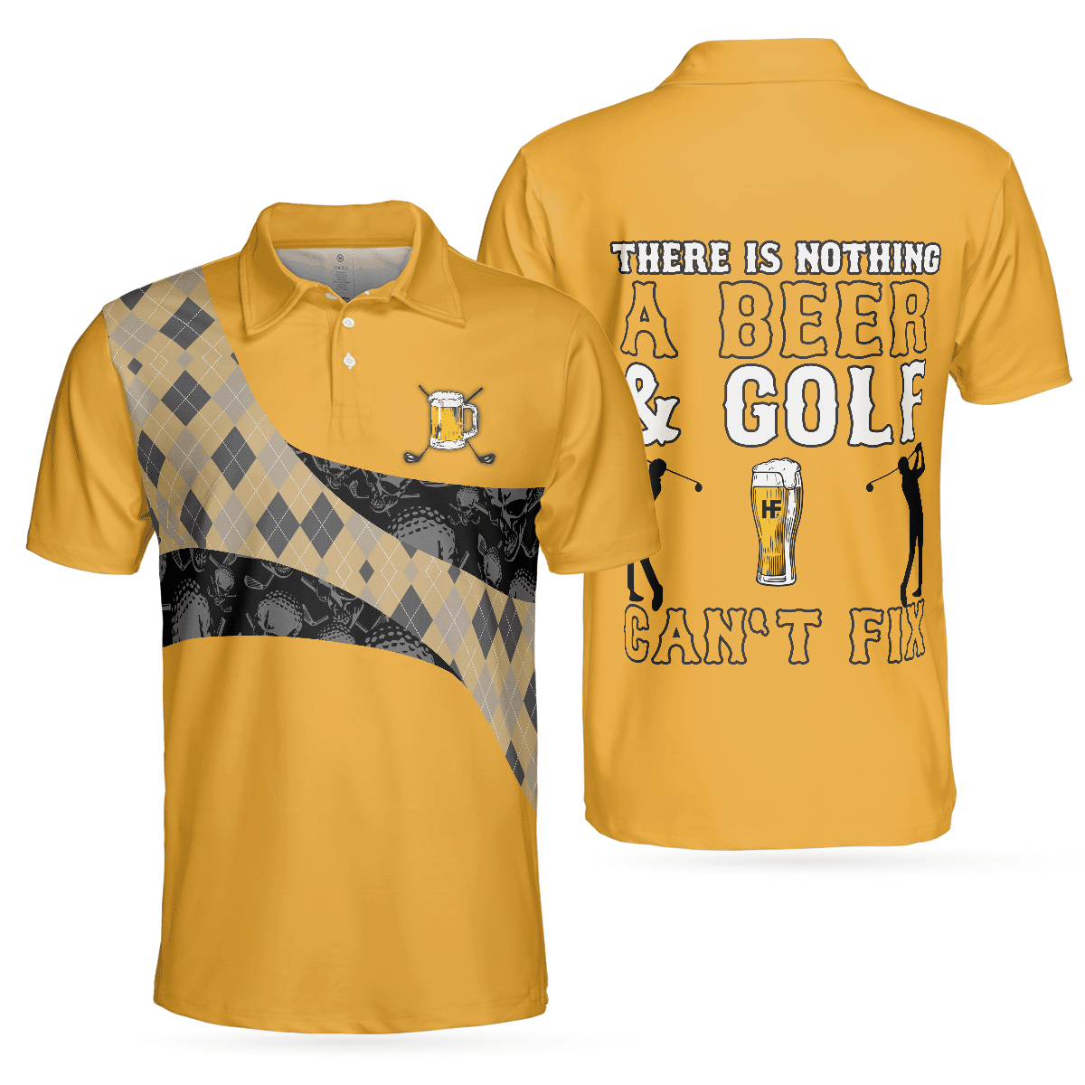 There Is Nothing A Beer And Golf Cant Fix Polo Shirt