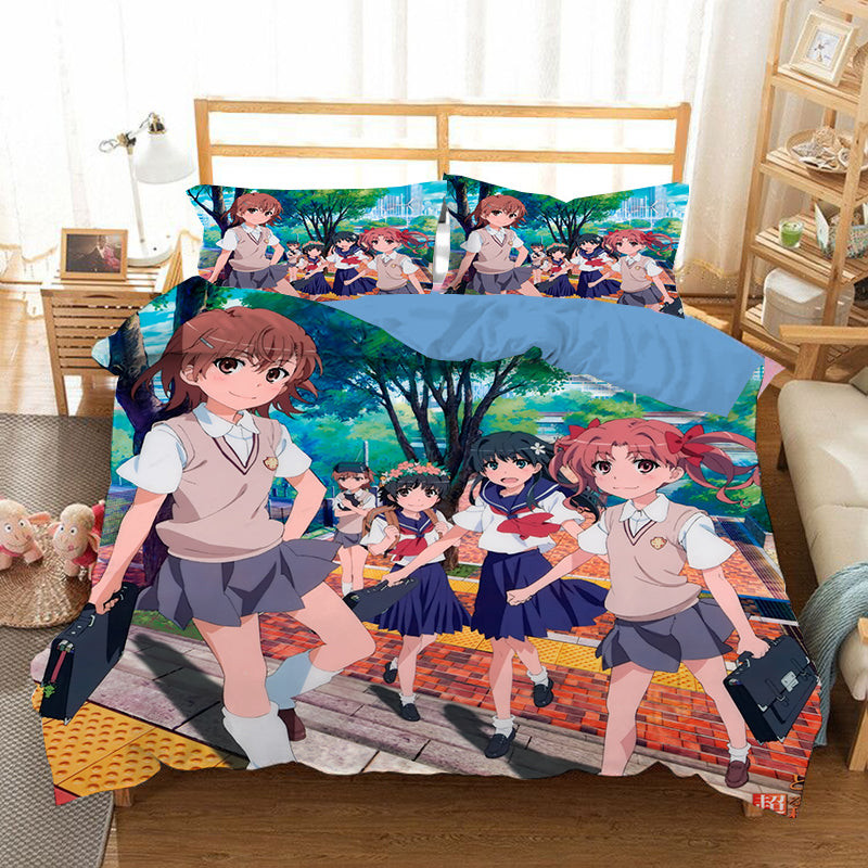Toaru Majutsu no Index #8 Duvet Cover Quilt Cover Pillowcase Bedding Set Bed Linen Home Decor