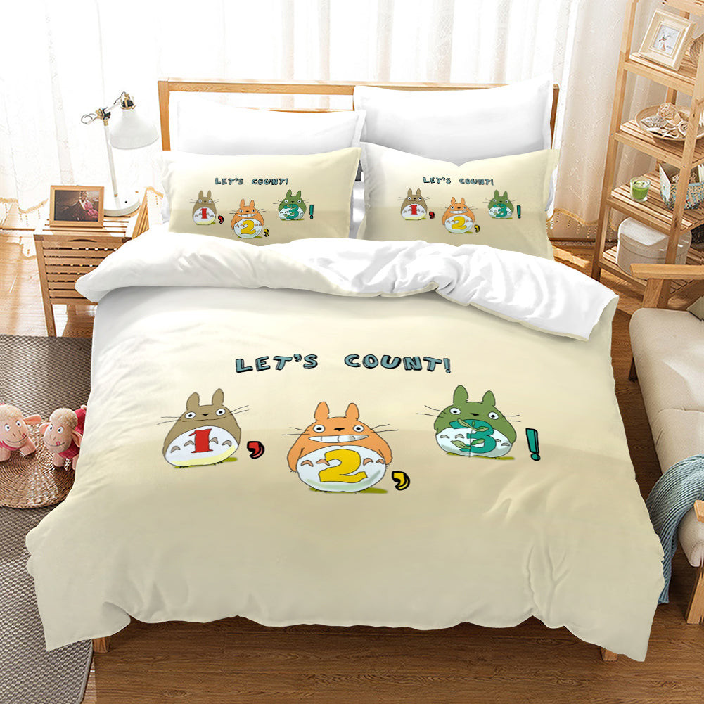 Tonari no Totoro #26 Duvet Cover Quilt Cover Pillowcase Bedding Set Bed Linen Home Decor