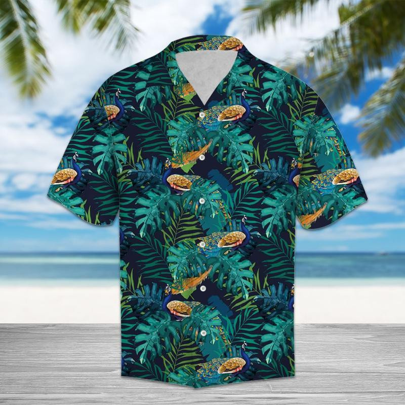 Tropical Peacock Hawaiian Shirt