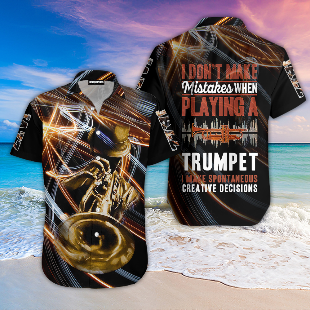 Trumpet Music Hawaiian Shirt