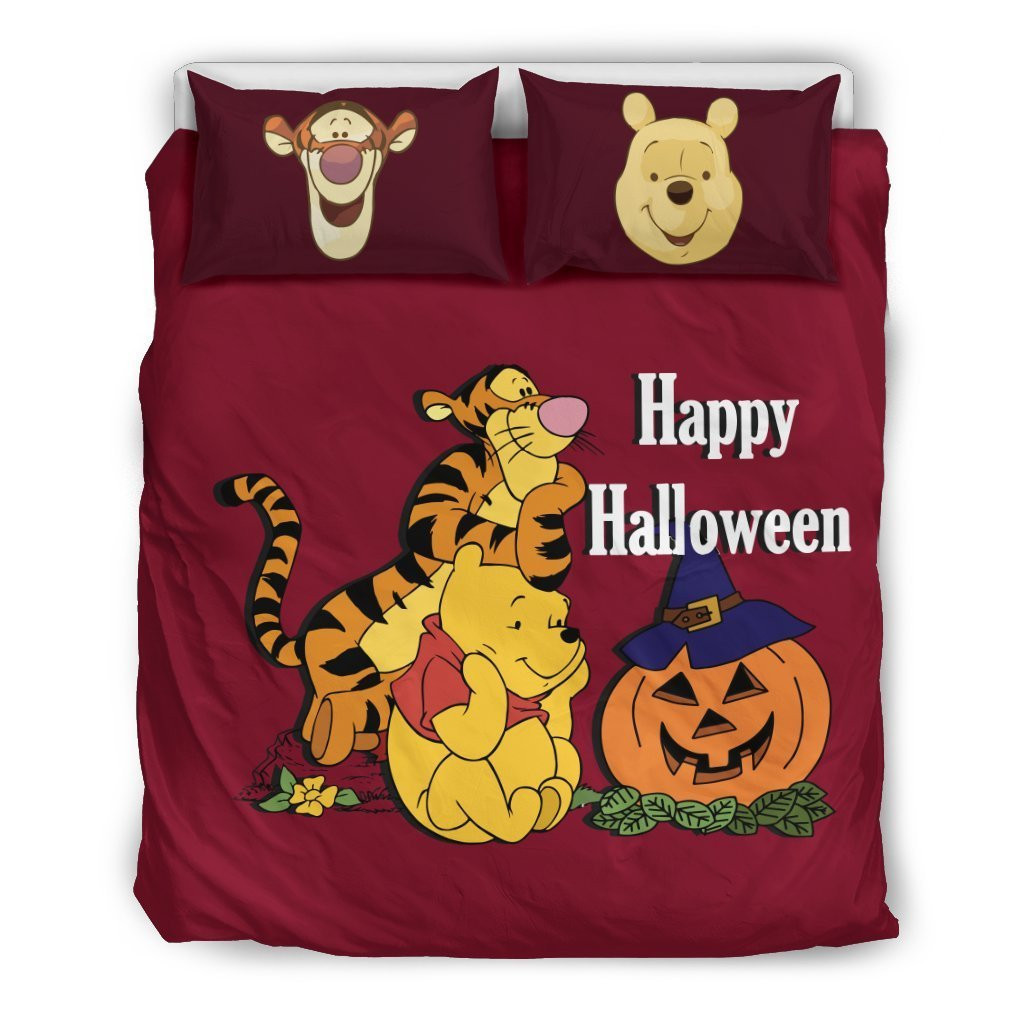 Winnie The Pooh Halloween Bedding Set Duvet Cover Pillowcase