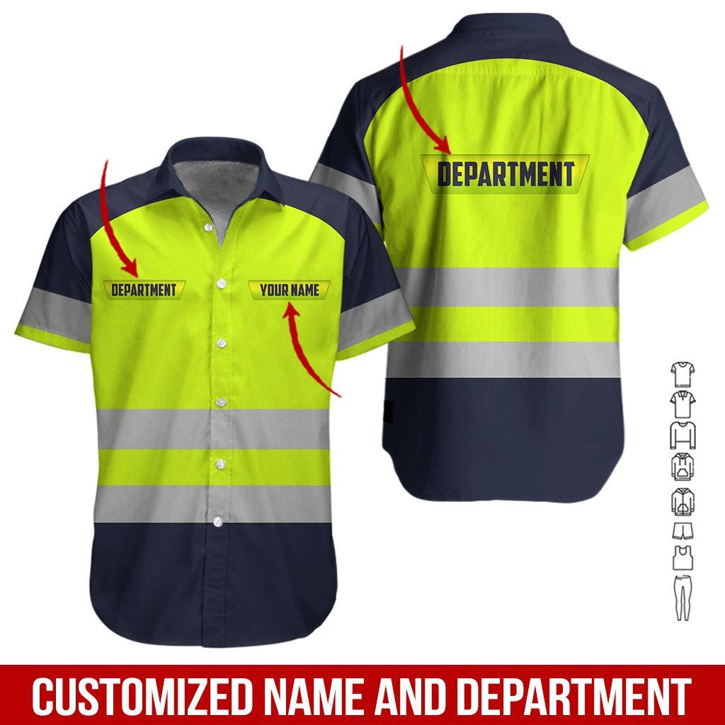 Workwear Style Personalized Hawaiian Shirt