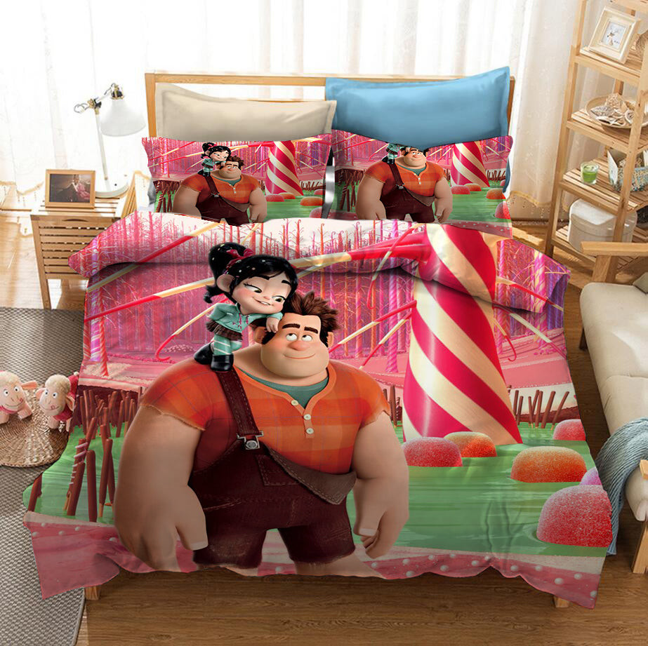 Wreck It Ralph #3 Duvet Cover Quilt Cover Pillowcase Bedding Set Bed Linen Home Bedroom Decor