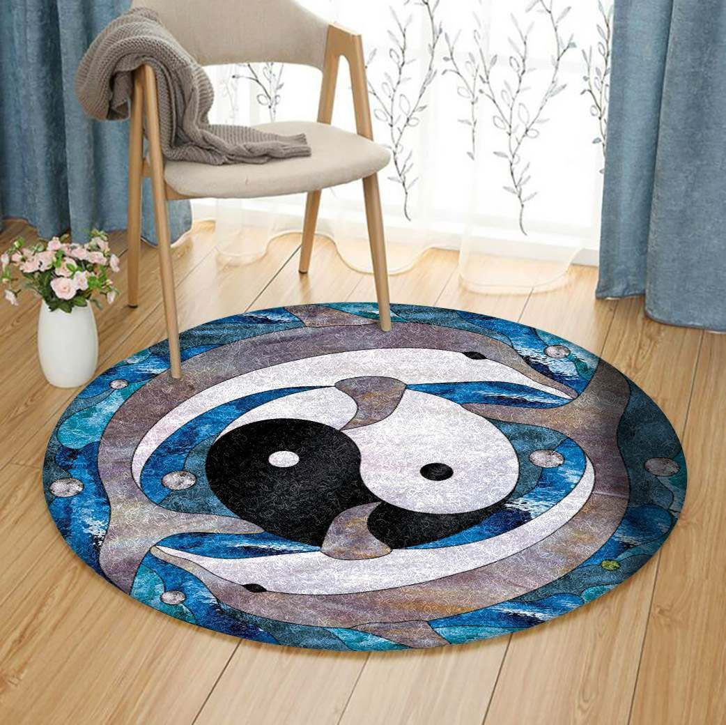 Yinyang Round Rug Carpet Bedroom Livingroom Home Decor