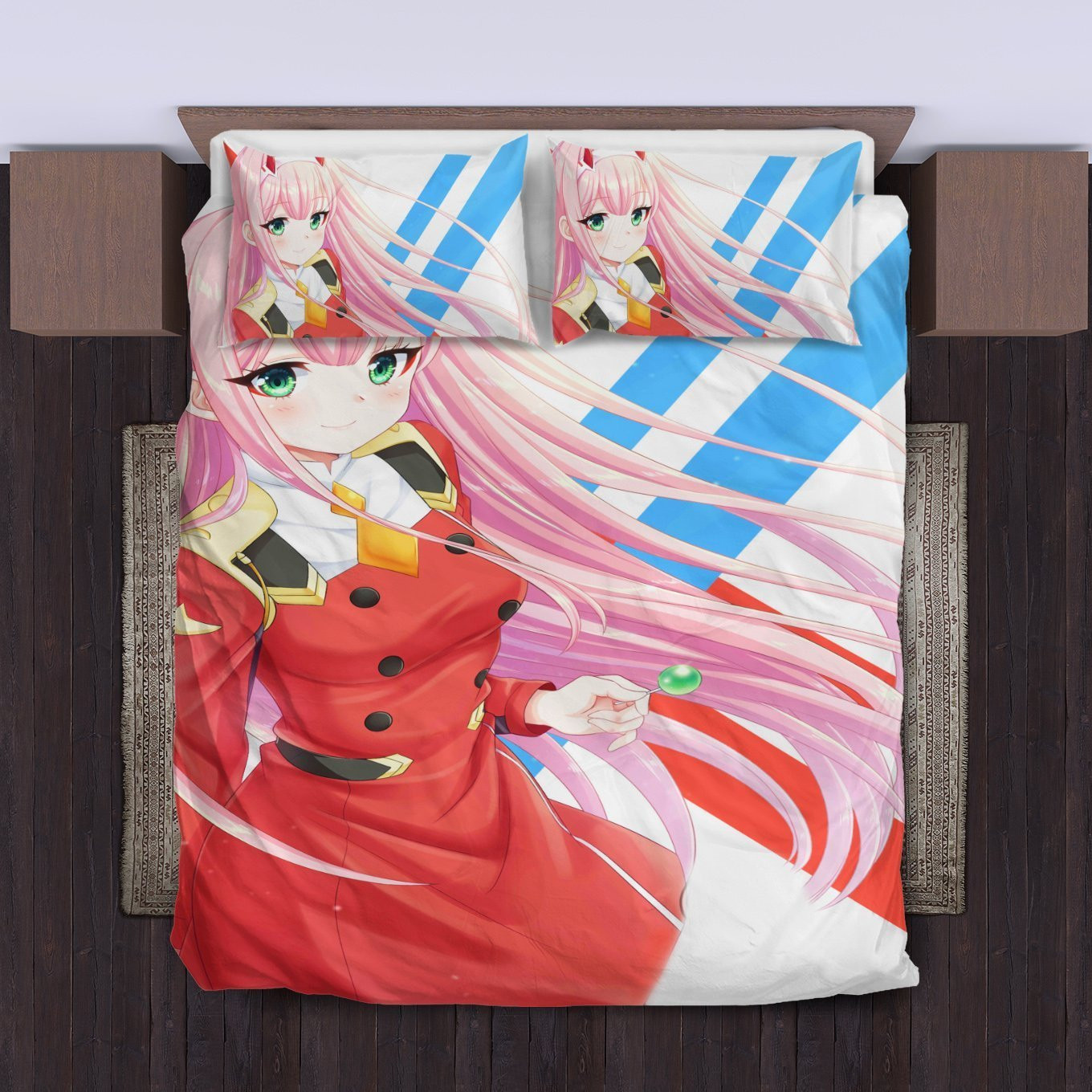 Zero Two Bedding Set Duvet Cover Pillowcase